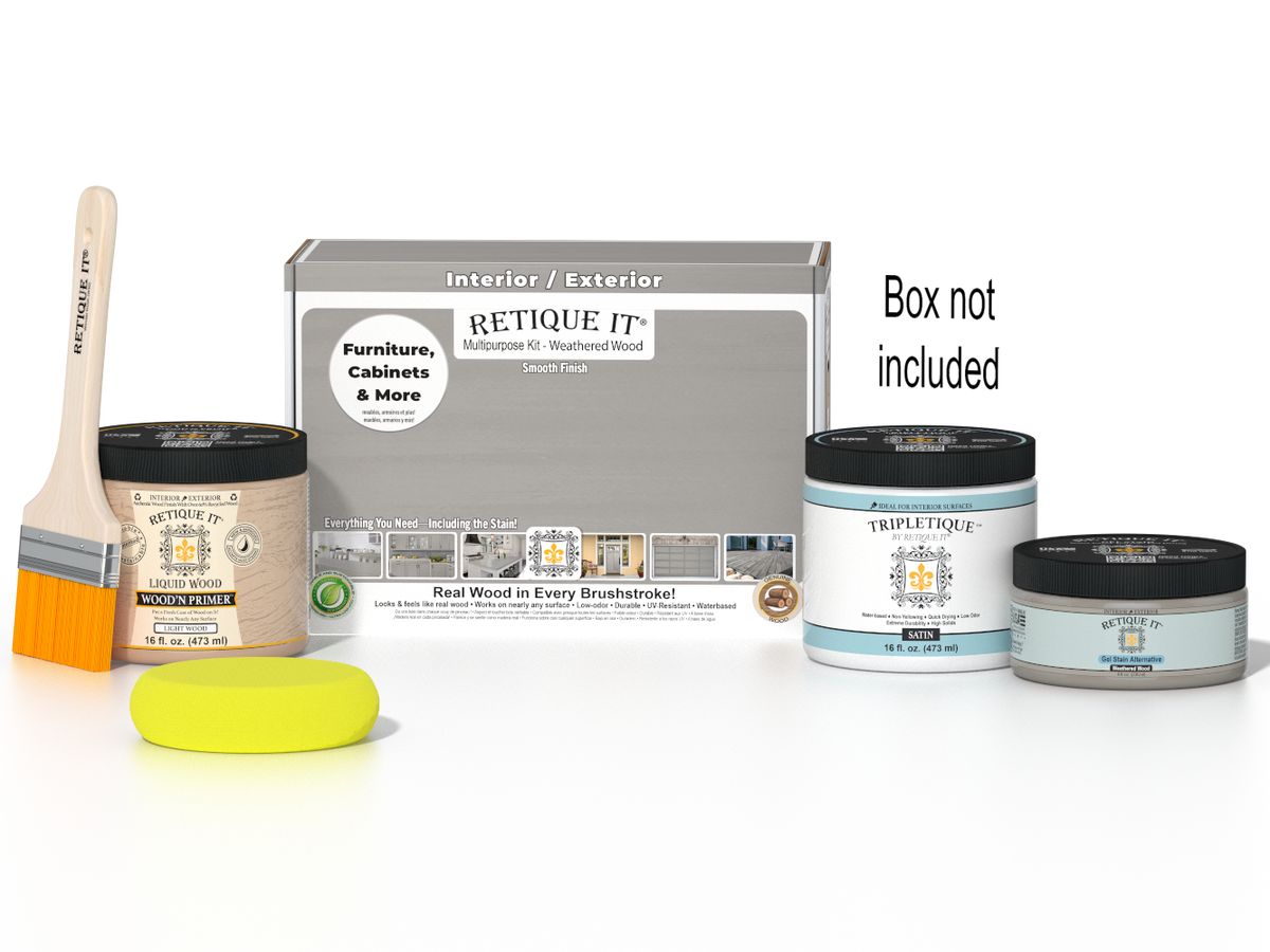 Multi-purpose Smooth Finish Kit (Med) - Weathered Wood - Interior Top Coat