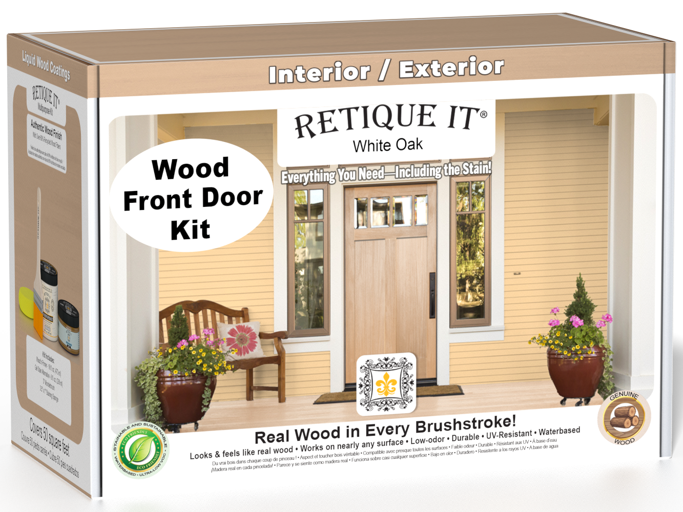 Wood'n Door Smooth Finish Kit - White Oak — box hero