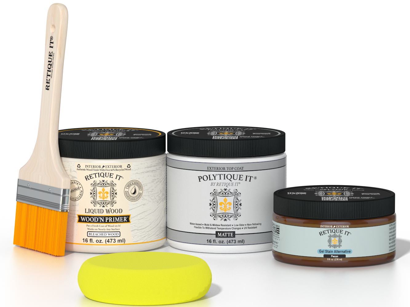 Multi-purpose Smooth Finish Kit (Med) - White Oak - Exterior Top Coat