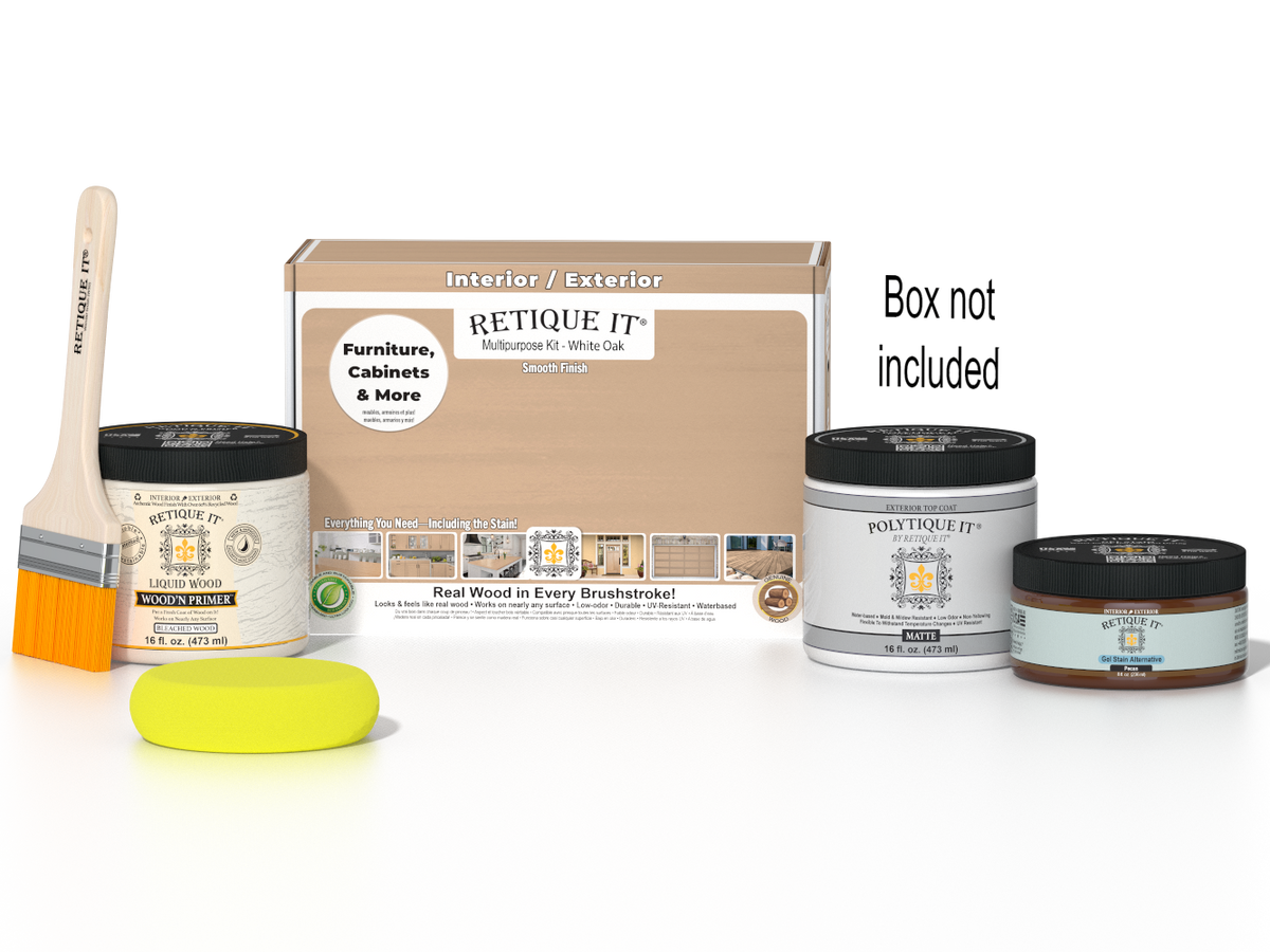 Multi-purpose Smooth Finish Kit (Med) - White Oak - Exterior Top Coat