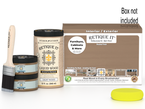 Large Barn Wood Multi-purpose Smooth Finish Kit by Retique It® Wood'n Finish Kits, featuring wood finish tools and supplies.