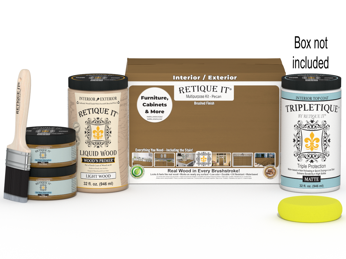 Multi-purpose Smooth Finish Kit (Large) - Pecan - Interior Top Coat