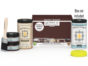 Large Red Mahogany Multi-purpose Smooth Finish Kit for interior wood surfaces by Retique It® Wood'n Finish Kits
