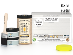 Large white wash wood finish kit by Retique It® featuring smooth application and multiple uses in a compact package.