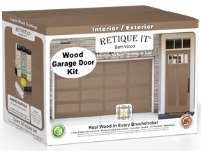 Wood'n Door Smooth Finish Kit (Front & Garage Door) - Barn Wood — box hero