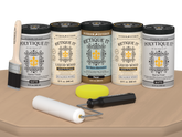 Wood'n Door Smooth Finish Kit (Front & Garage Door) - White Oak — Matte kit contents