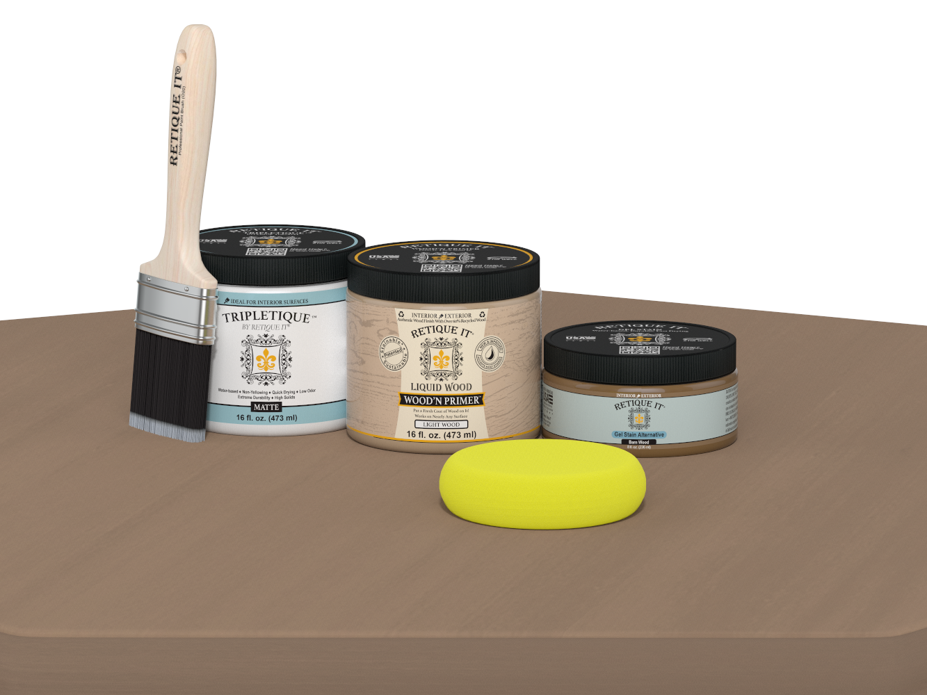 Multi-purpose Smooth Finish Kit (Med) - Barn Wood - Interior Top Coat