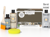 Black Walnut wood finish kit by Retique It, featuring smooth exterior top coat for multi-purpose wood projects.