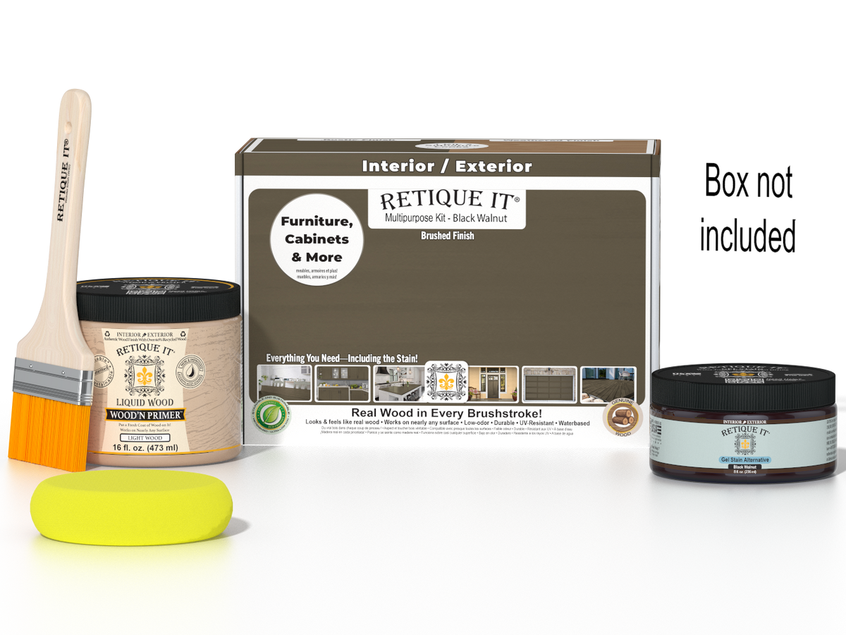 Multi-purpose Smooth Finish Kit (Med) - Black Walnut