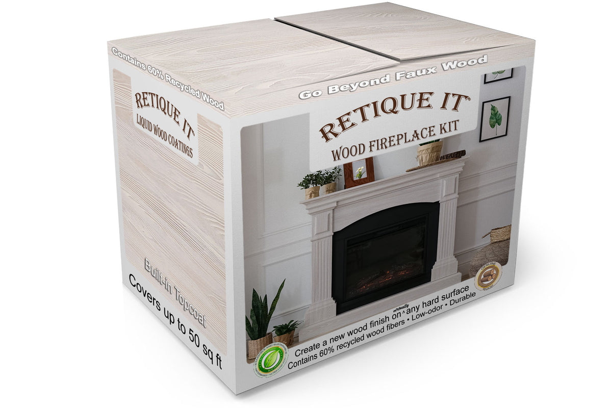 Fireplace Wood'n Finish Kit (Full Fireplace) - White Wash