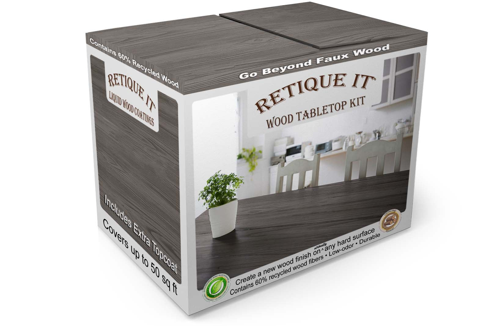 Tabletop Wood'n Finish Kit (Double Size) - Harbor Gray