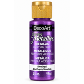 DecoArt Dazzling Metallics Amethyst acrylic paint, 2 oz bottle