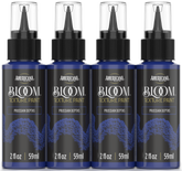 Retique It® Bloom Texture Paint 4-pack in Prussian Depths, showing textured paint containers with deep blue finish and vibrant color.