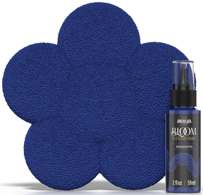 Retique It® Bloom Texture Paint 4-pack in Prussian Depths with color swatch and textured paint sample visible.