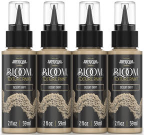 Retique It® Bloom Texture Paint 4-pack in Desert Drift, featuring textured paint bottles with a desert-inspired finish.