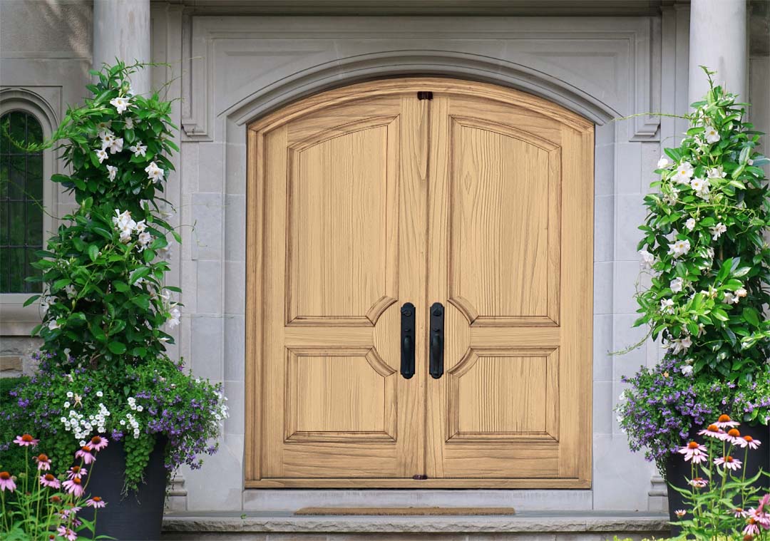 Wood'n Finish Front Door Kit (Double) - Pickled Oak