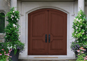 Wood'n Finish Front Door Kit (Double) - Red Mahogany