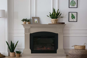Retique It Multi-purpose Smooth Finish Kit (Large) in Harbor Gray for interior wood surfaces, including fireplace top coat application.