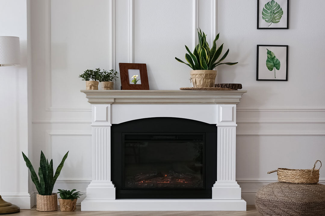 Retique It® Raw Wood Kit Medium in bleached wood finish, showing grained wood texture for fireplace mantel renovation.