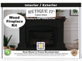 Fireplace Wood'n Finish Kit (Full Fireplace) - Classic Black