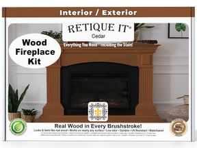 Fireplace Wood'n Finish Kit (Full Fireplace) - Cedar