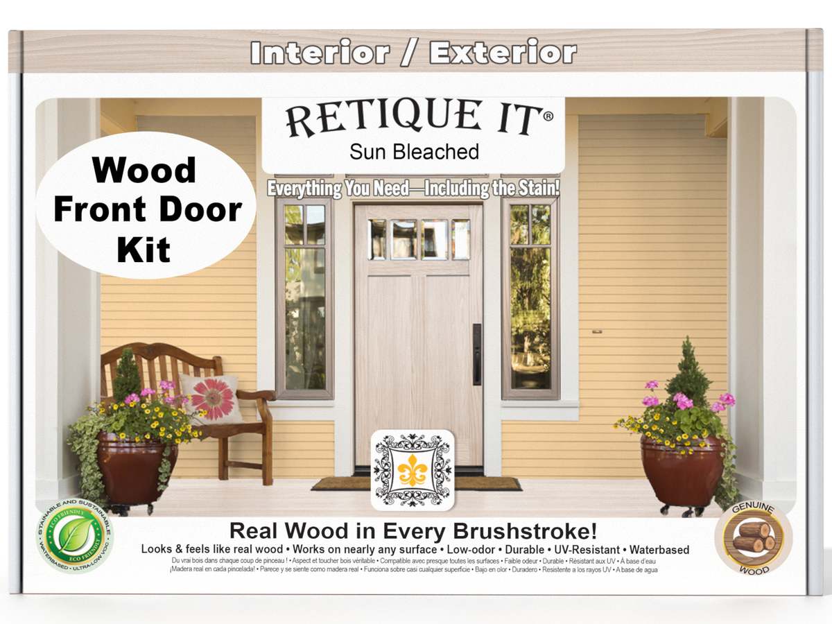 Wood'n Finish Double Door Kit (Grained) - White Oak | Retique It® Shop