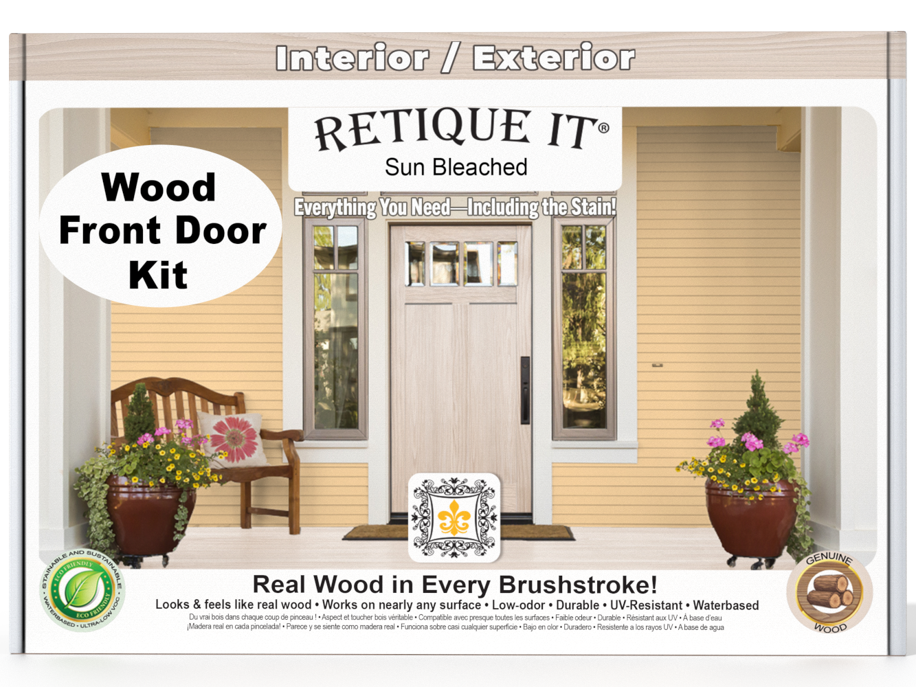 Wood'n Finish Front Door Kit - Sun Bleached
