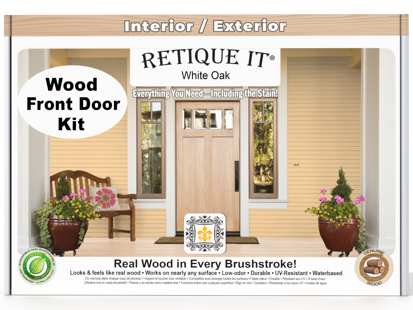 Wood'n Finish Front Door Kit - White Oak
