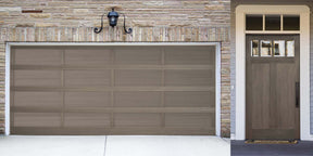 Retique It Multi-purpose Smooth Finish Kit in Harbor Gray for wood and garage doors, showing large kit components and application tools.