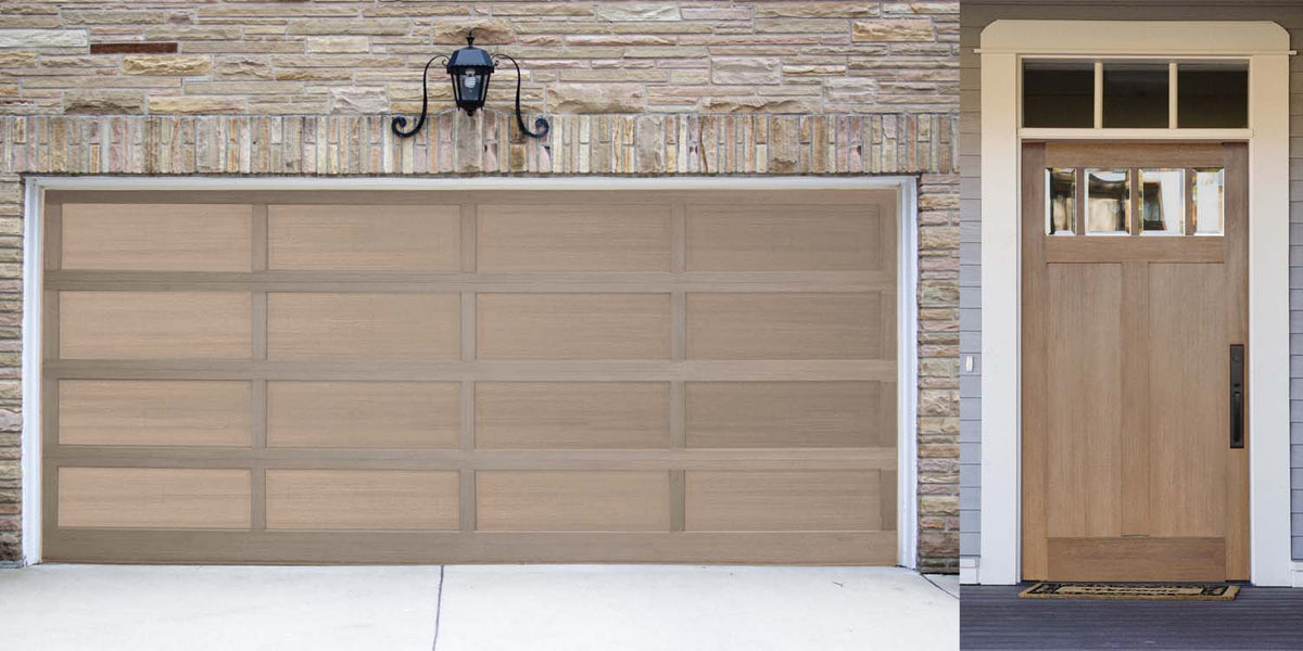 Retique It Bare Wood Kit (Med) exterior top coat in gloss finish, showing wood surface and application tools.