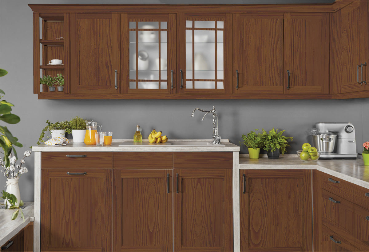 Wood'n Cabinet Kit (24 Door / Grained) - Dark Oak