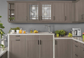 Retique It Multi-purpose Smooth Finish Kit (Med) in Harbor Gray for interior wood cabinets and furniture, featuring a sleek top coat.