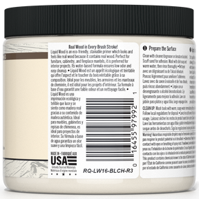 Retique It® Liquid Wood Wood'n Primer in bleached wood finish, 16 fl oz, for preparing surfaces for wood finishing or painting.