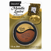 DecoArt Metallic Lustre Iced Espresso metallic finish paste container