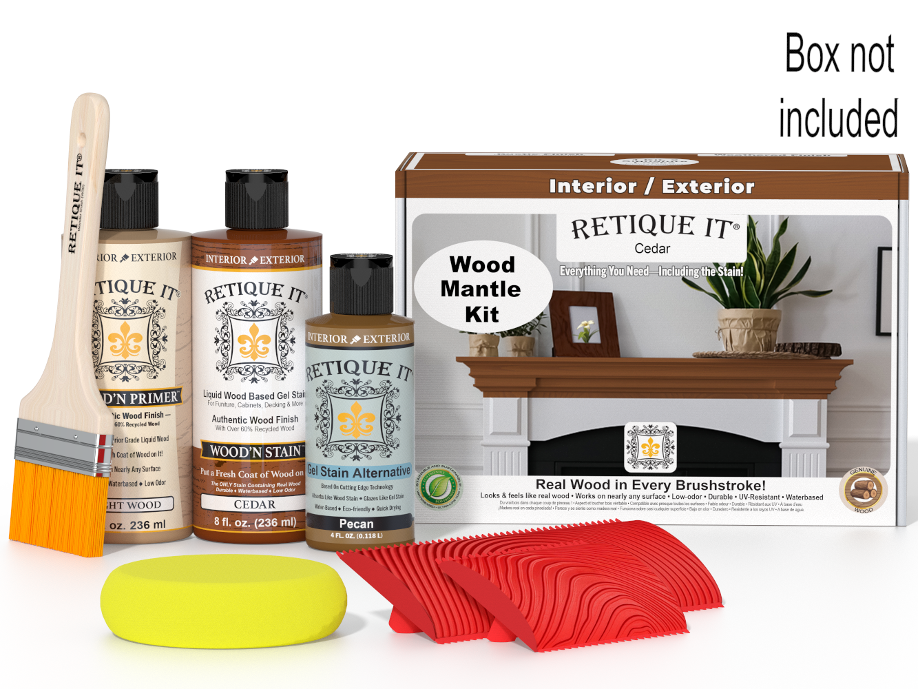 Fireplace Mantel Wood'n Finish Kit - Cedar