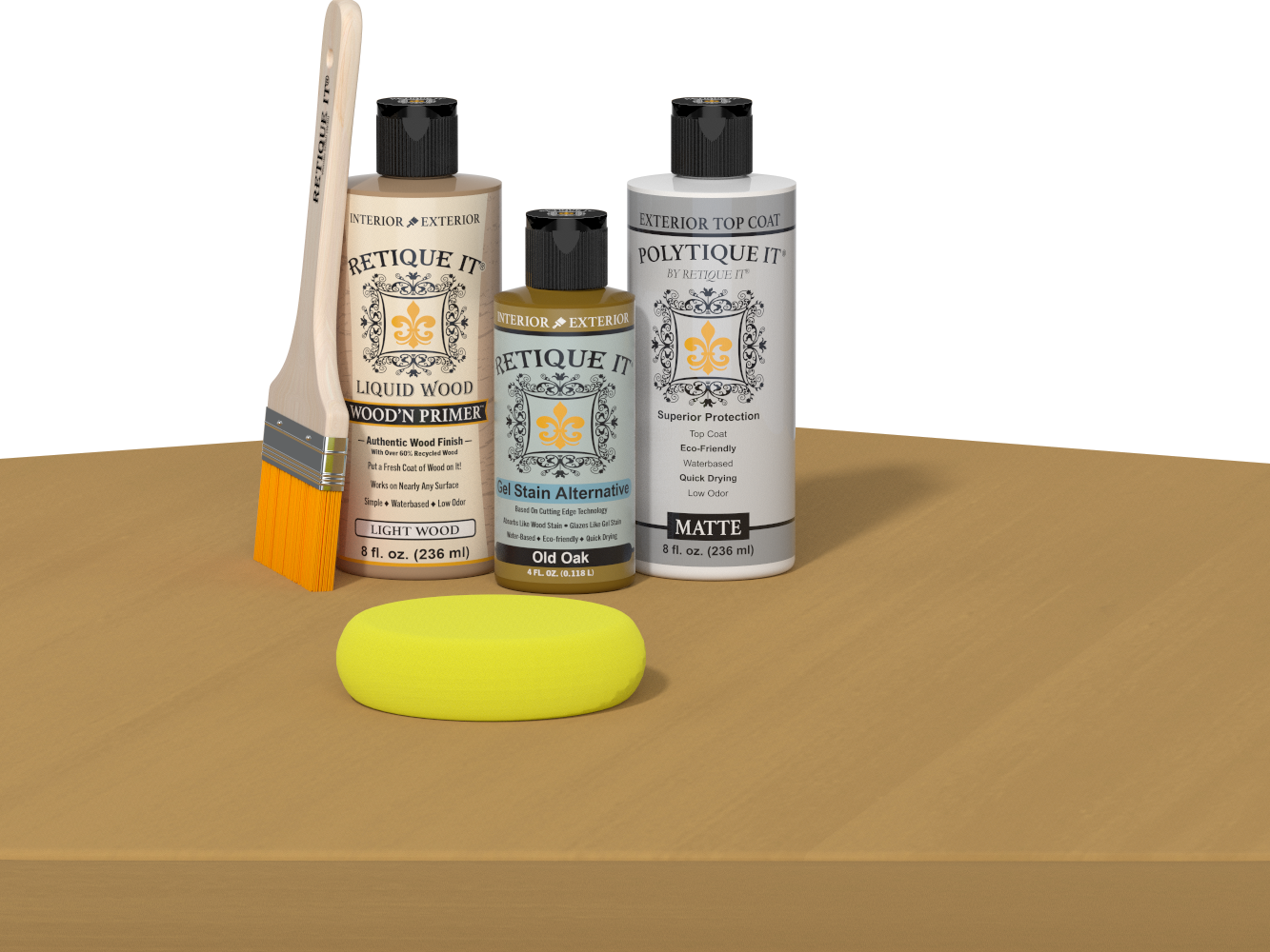 Multi-purpose Smooth Finish Kit - Old Oak - Exterior Top Coat