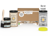 Large Pecan wood finish kit from Retique It® with exterior top coat and matte smooth finish, ideal for multi-purpose wood projects.