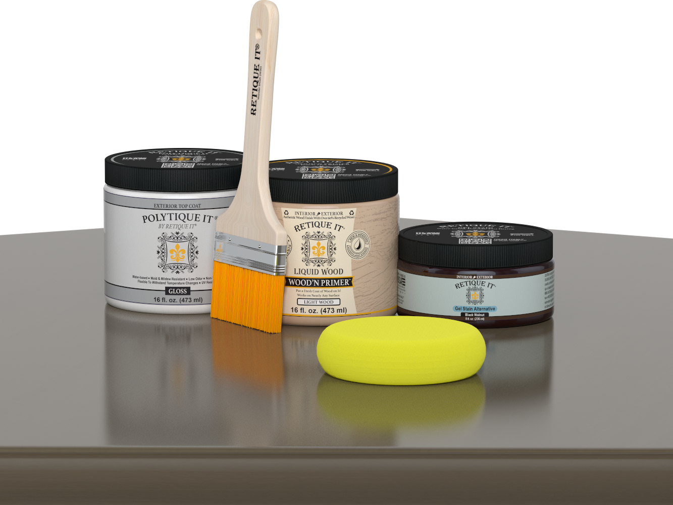 Multi-purpose Smooth Finish Kit (Med) - Black Walnut - Exterior Top Coat