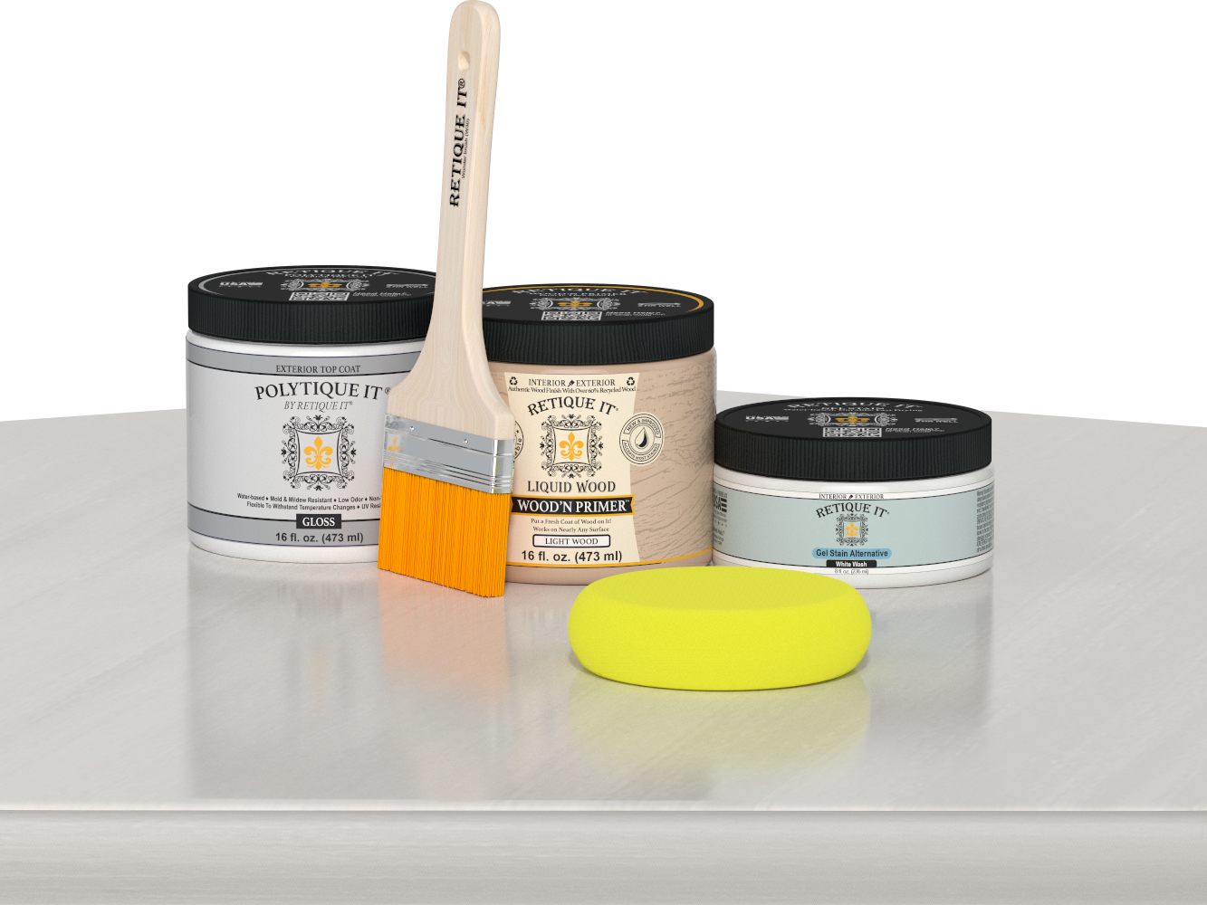 Multi-purpose Smooth Finish Kit (Med) - White Wash - Exterior Top Coat
