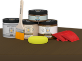 Retique It® Wood'n Kit in Dark Pecan with matte finish, featuring a multi-purpose exterior top coat for wood furniture.