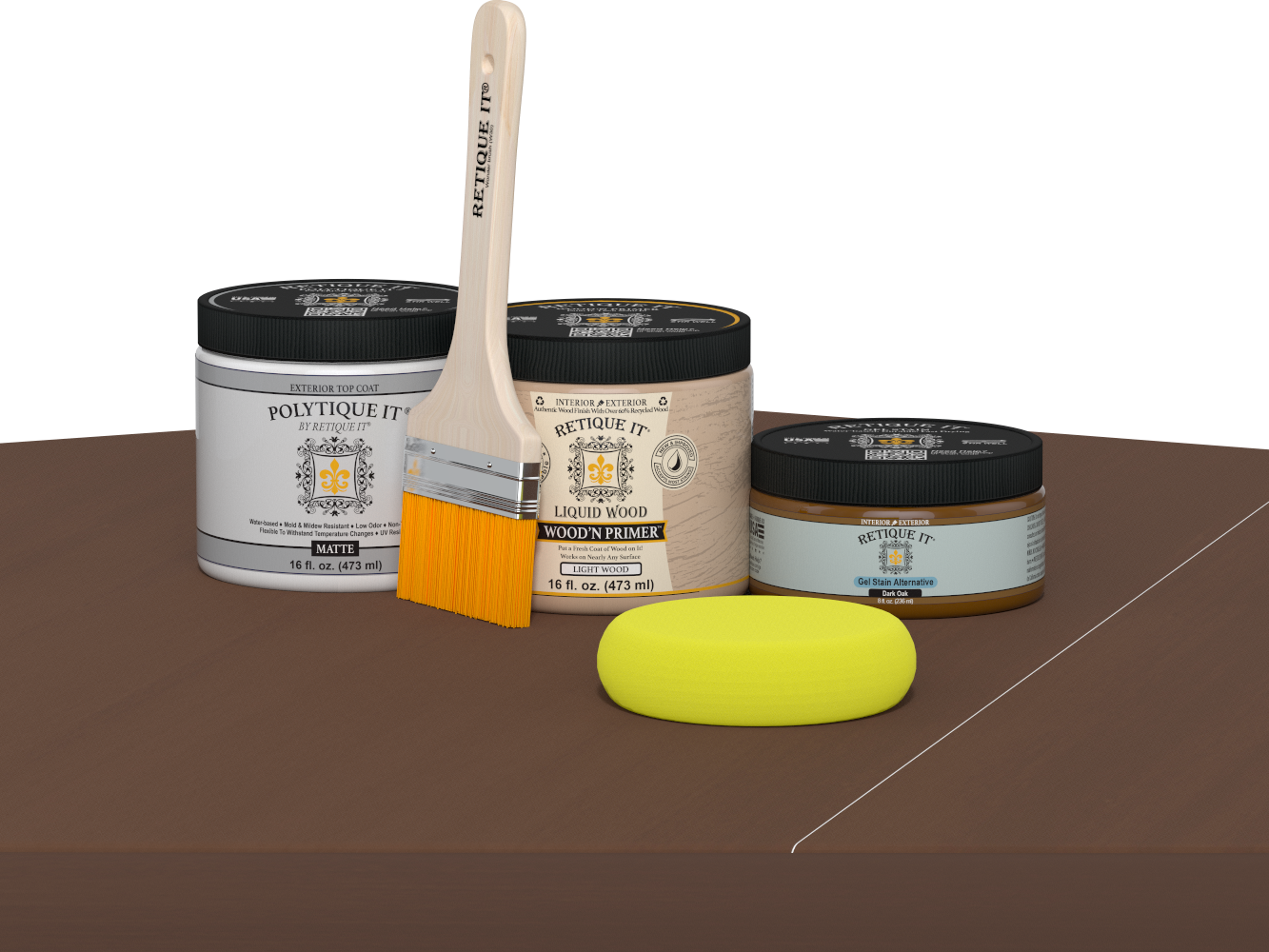 Multi-purpose Smooth Finish Kit (Med) - Dark Oak - Exterior Top Coat