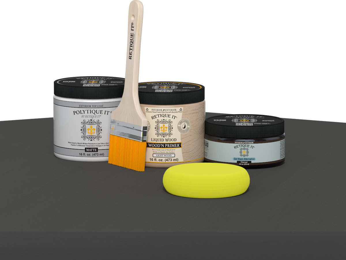 Multi-purpose Smooth Finish Kit (Med) - Charcoal - Exterior Top Coat