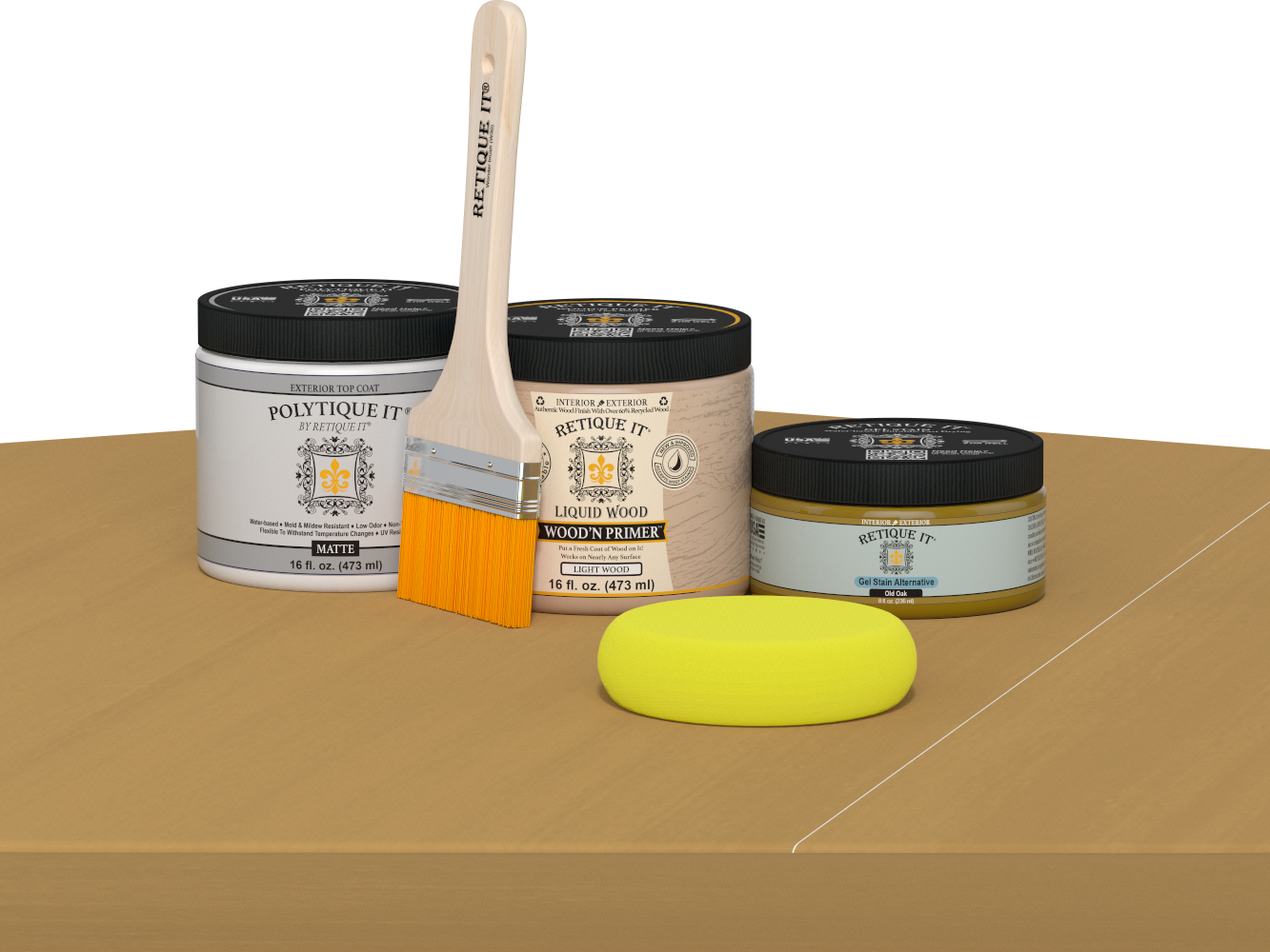 Multi-purpose Smooth Finish Kit (Med) - Old Oak - Exterior Top Coat