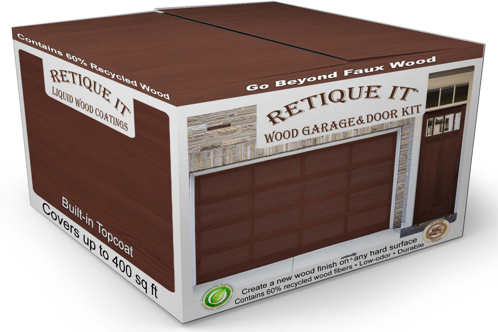 Wood'n Door Kit (Front & Garage Door) - Red Mahogany