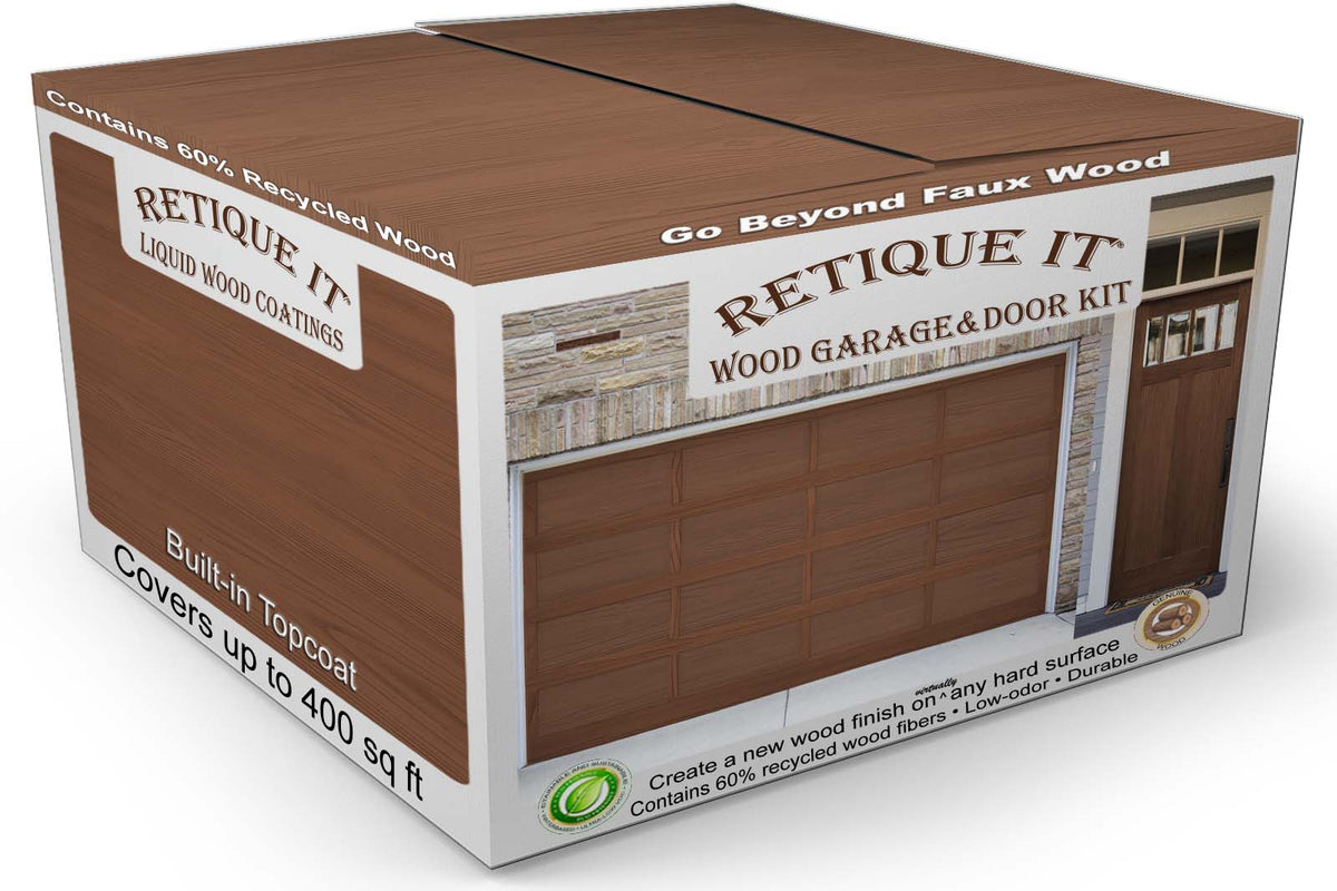 Wood'n Door Smooth Finish Kit (Front & Garage Door) - Java