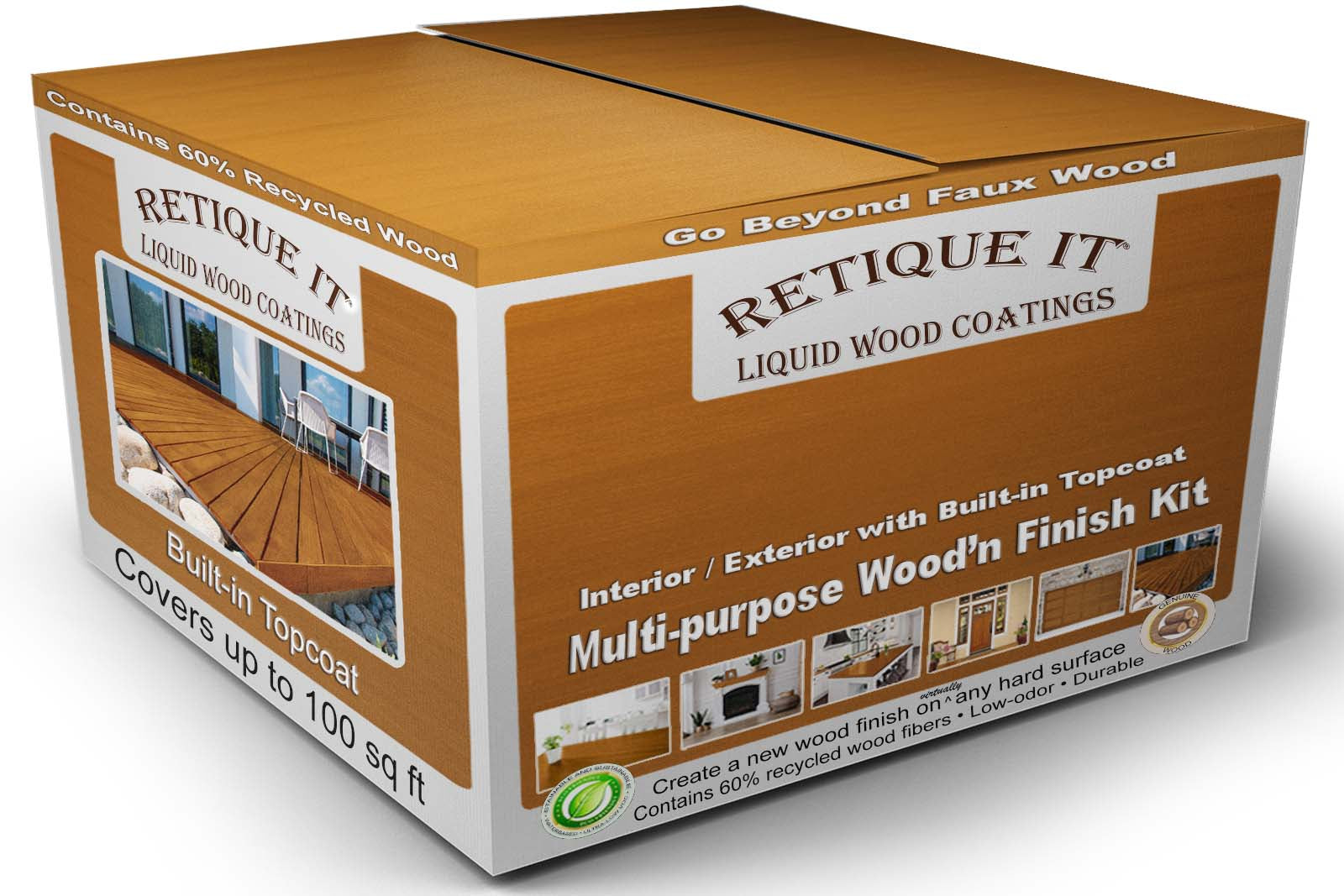 Multi-purpose Smooth Wood'n Finish Kit (4x Lg) - Cedar - Interior Top Coat