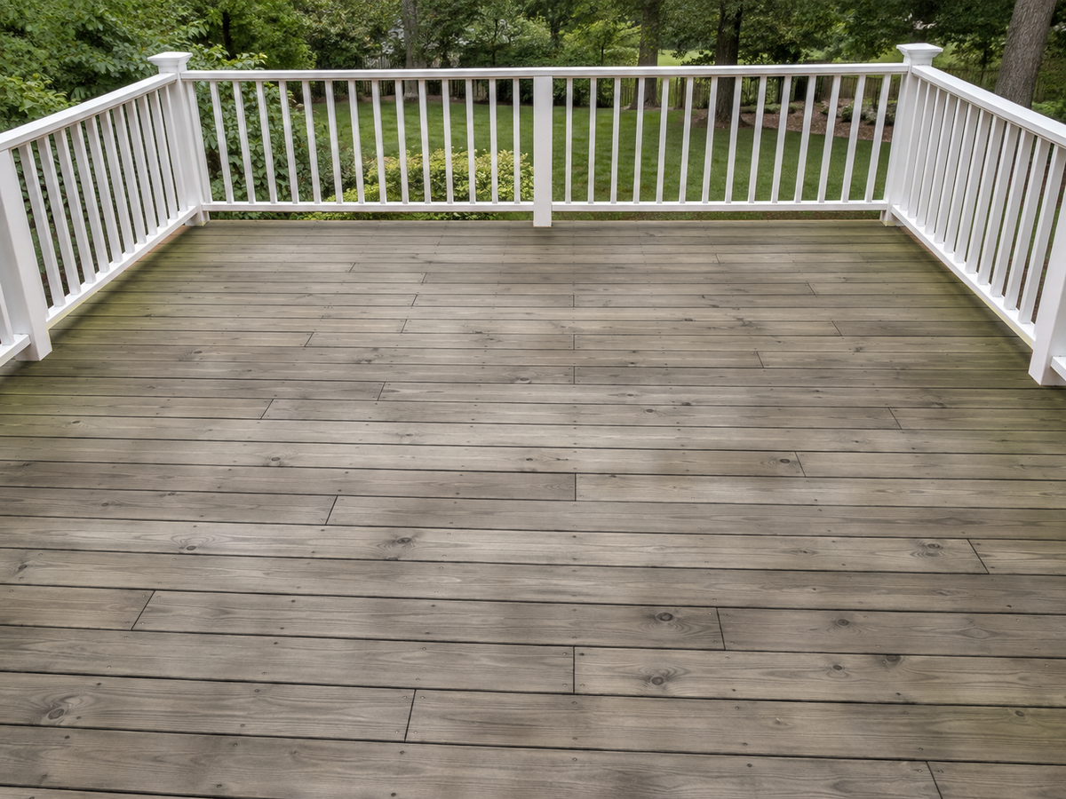 deck before the finish transformation
