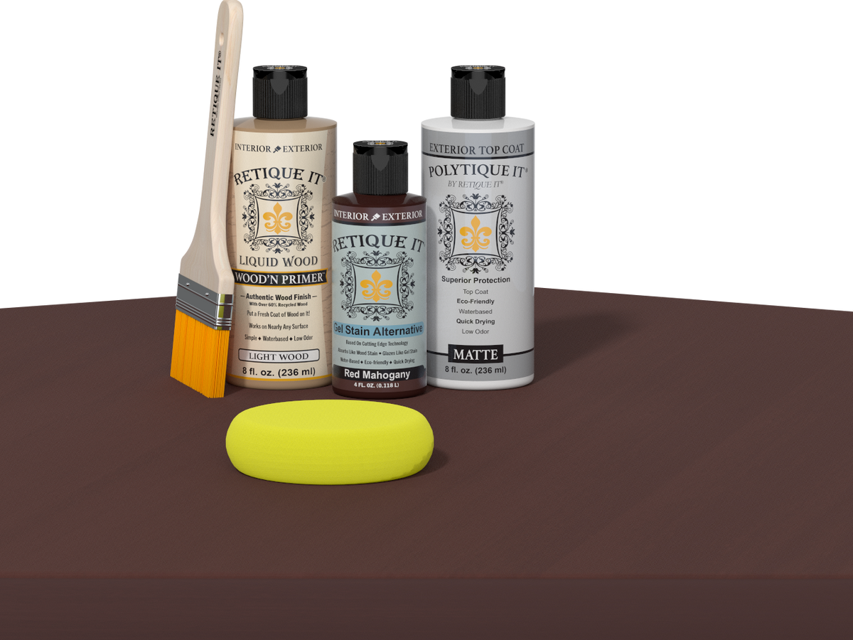 Multi-purpose Smooth Finish Kit - Red Mahogany - Exterior Top Coat