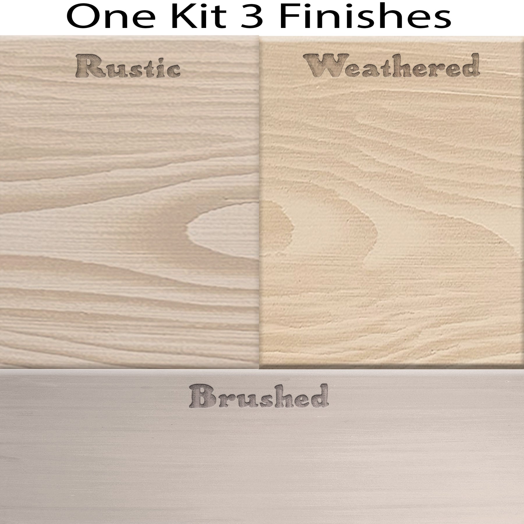 Wood'n Finish Front Door Kit - Sun Bleached