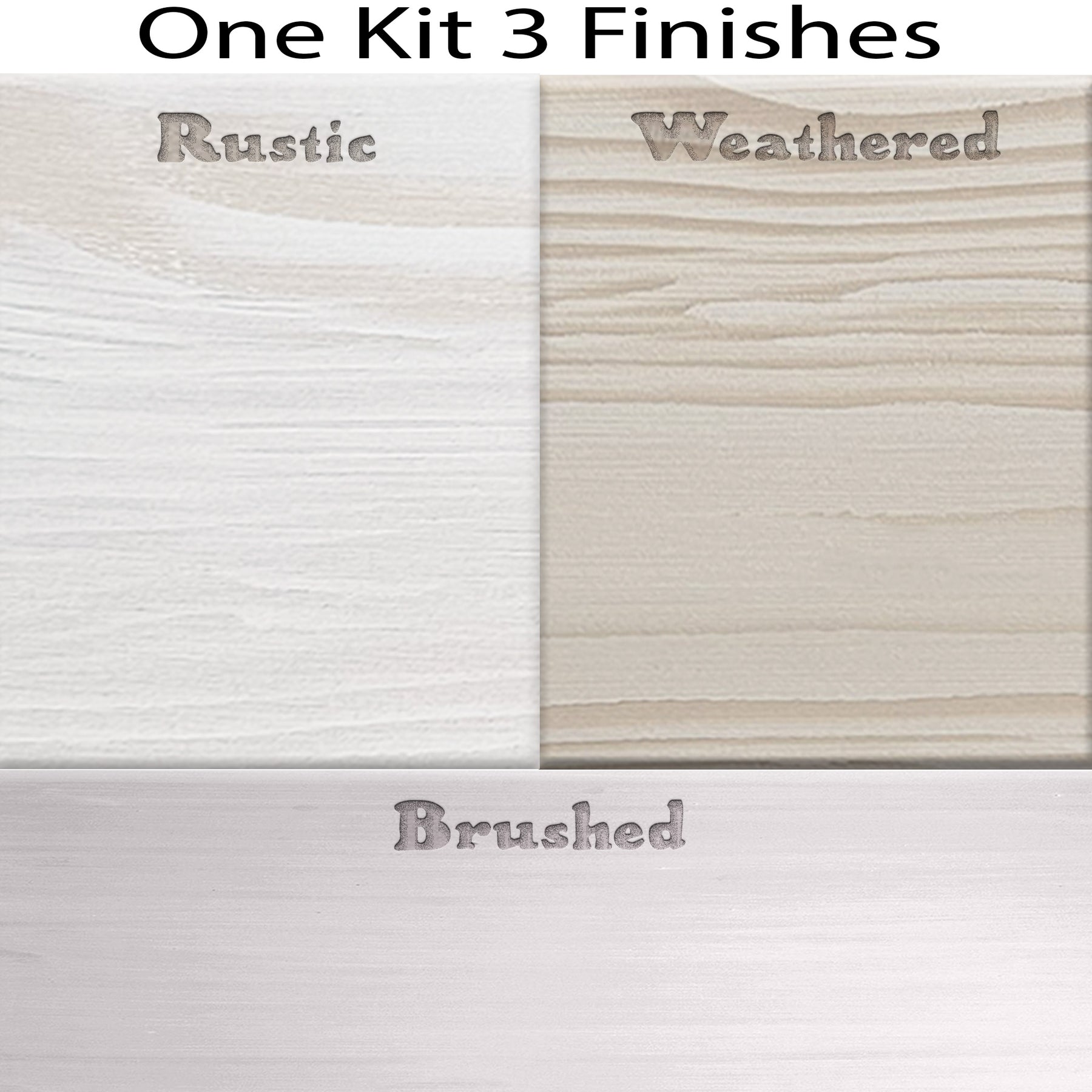 Fireplace Wood'n Finish Kit (Full Fireplace) - White Wash